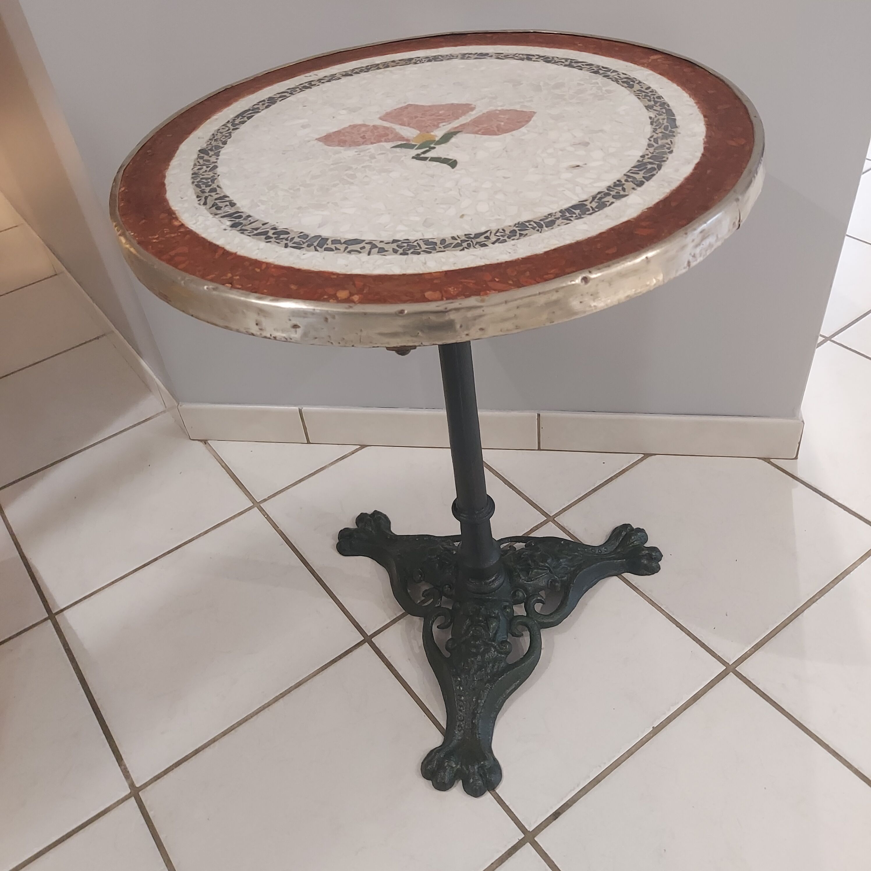 Table gueridon de bistrot Parisien années 1920