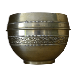 brass pot cover with frieze