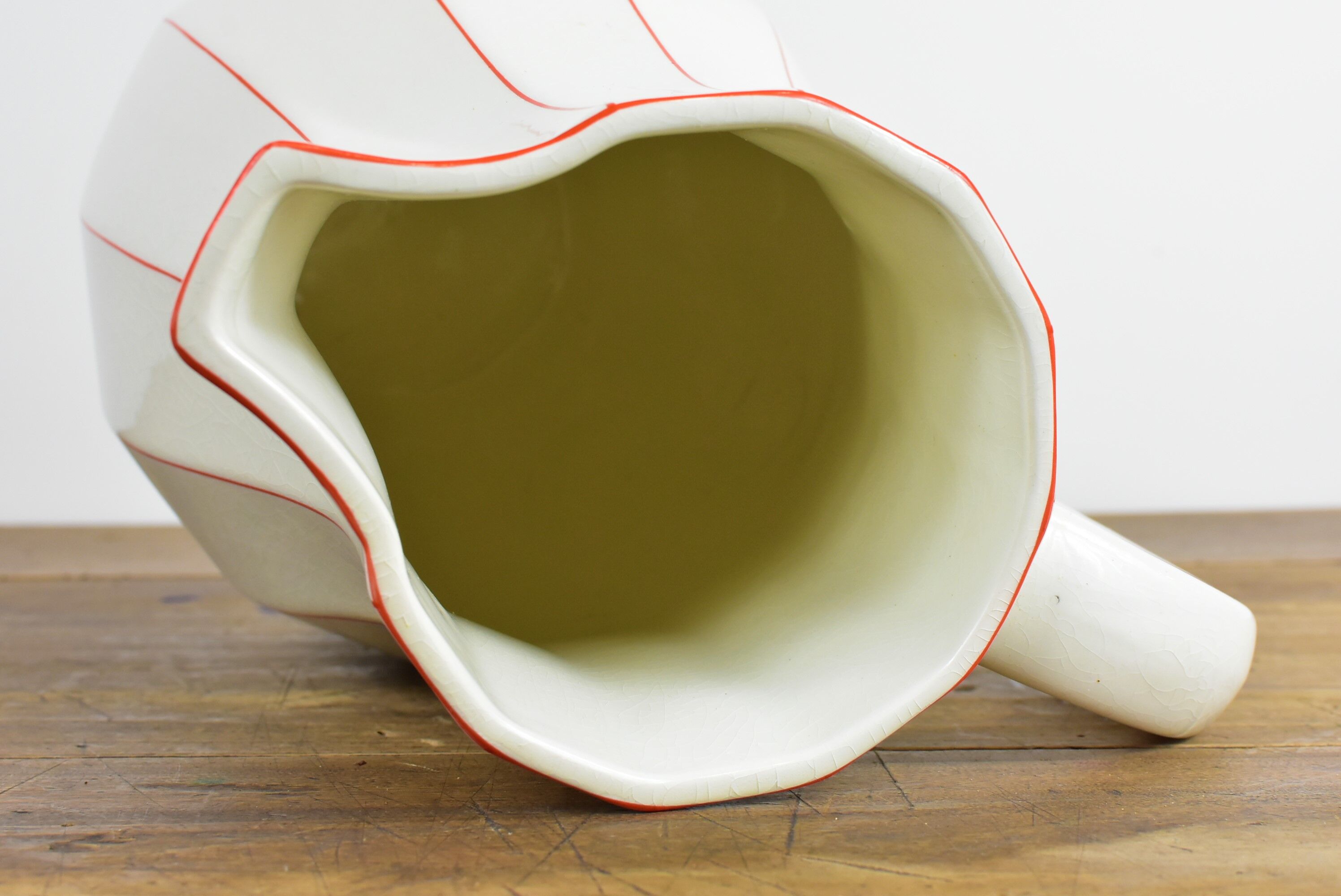 Old ceramic pitcher.