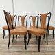 Set of 6 dining chairs by Vittorio Dassi from the 1950s
