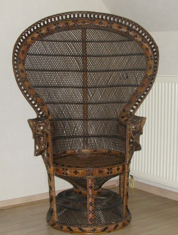Emmanuelle rattan armchair Kok Maison 1970