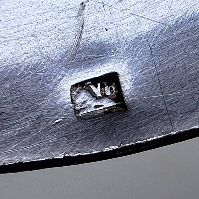 Apollo silver-plated metal ladle