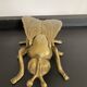 Vintage ashtray 70s bronze fly