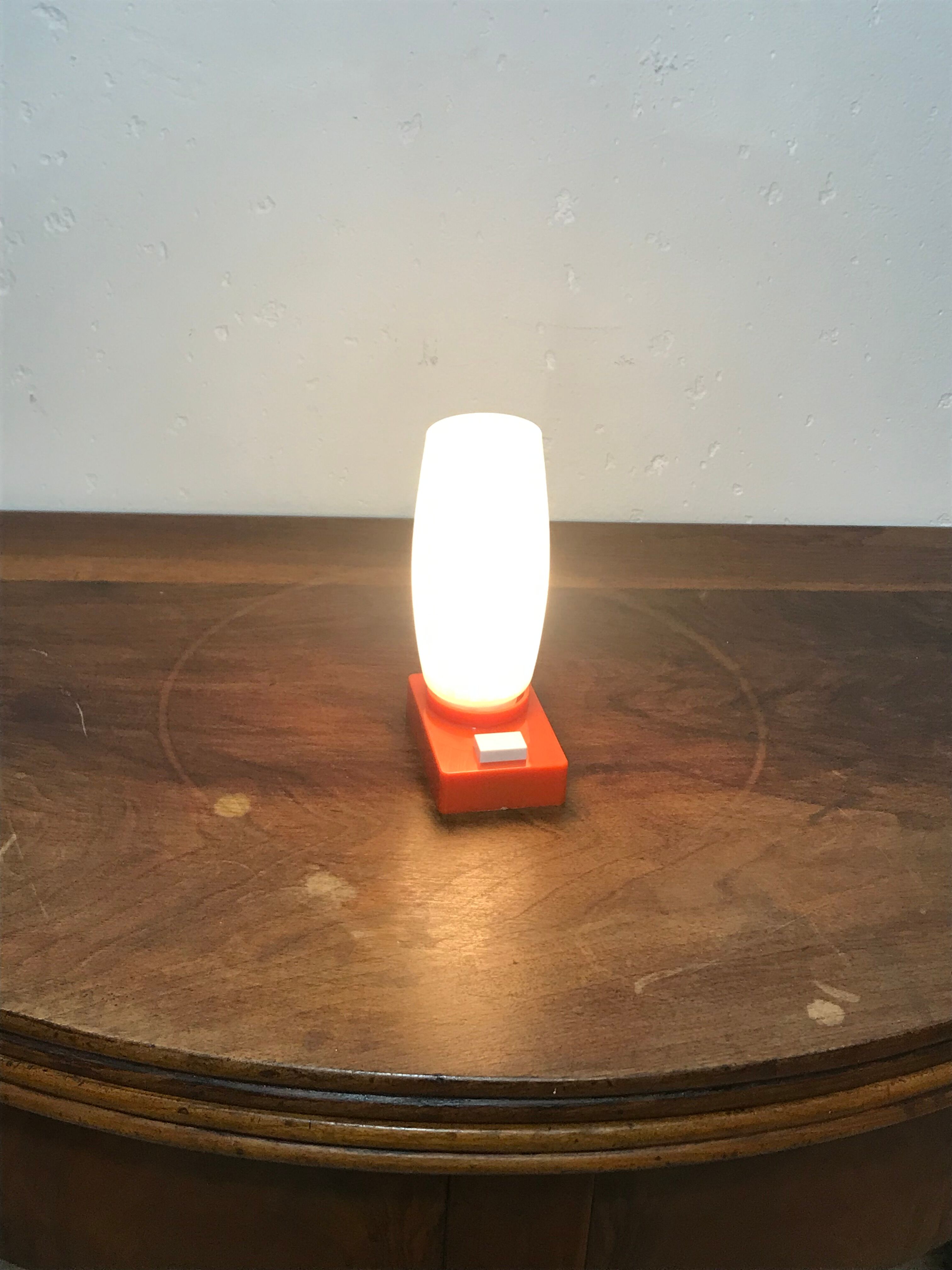Seventies orange lamp
