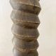 Antique pedestal table, column base, press screw, handcrafted piece.