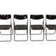 Vintage Ted Folding chairs Niels Gammelgaard for Ikea - Set of four - in Dark Brown
