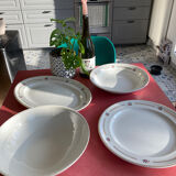 Set of dishes and salad bowls