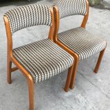 Paire de chaises traîneau