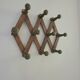 Vintage accordion coat rack