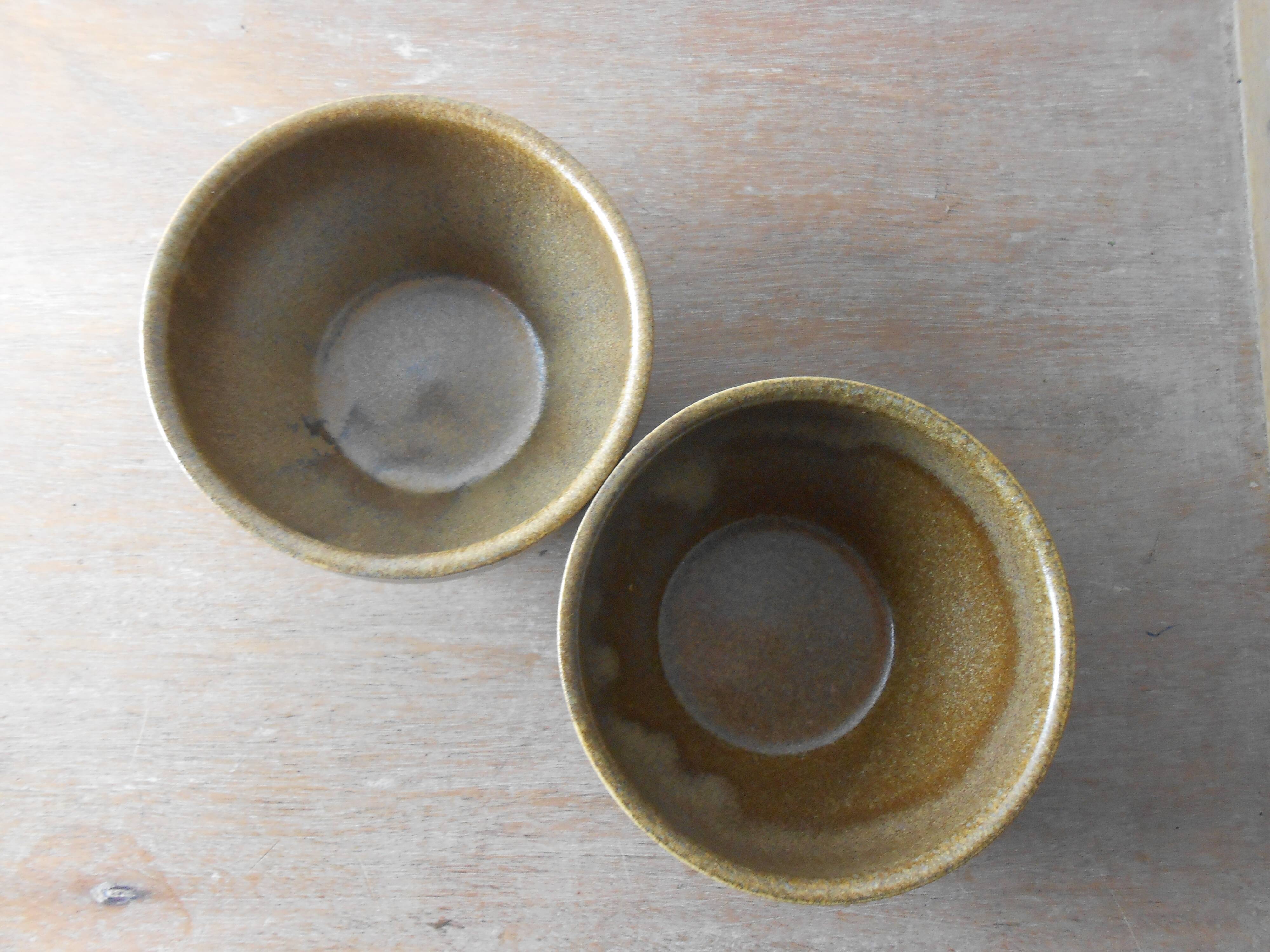 Small bowls in stoneware Digoin, France