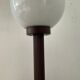 Lampe vintage des années 70 en métal et opaline