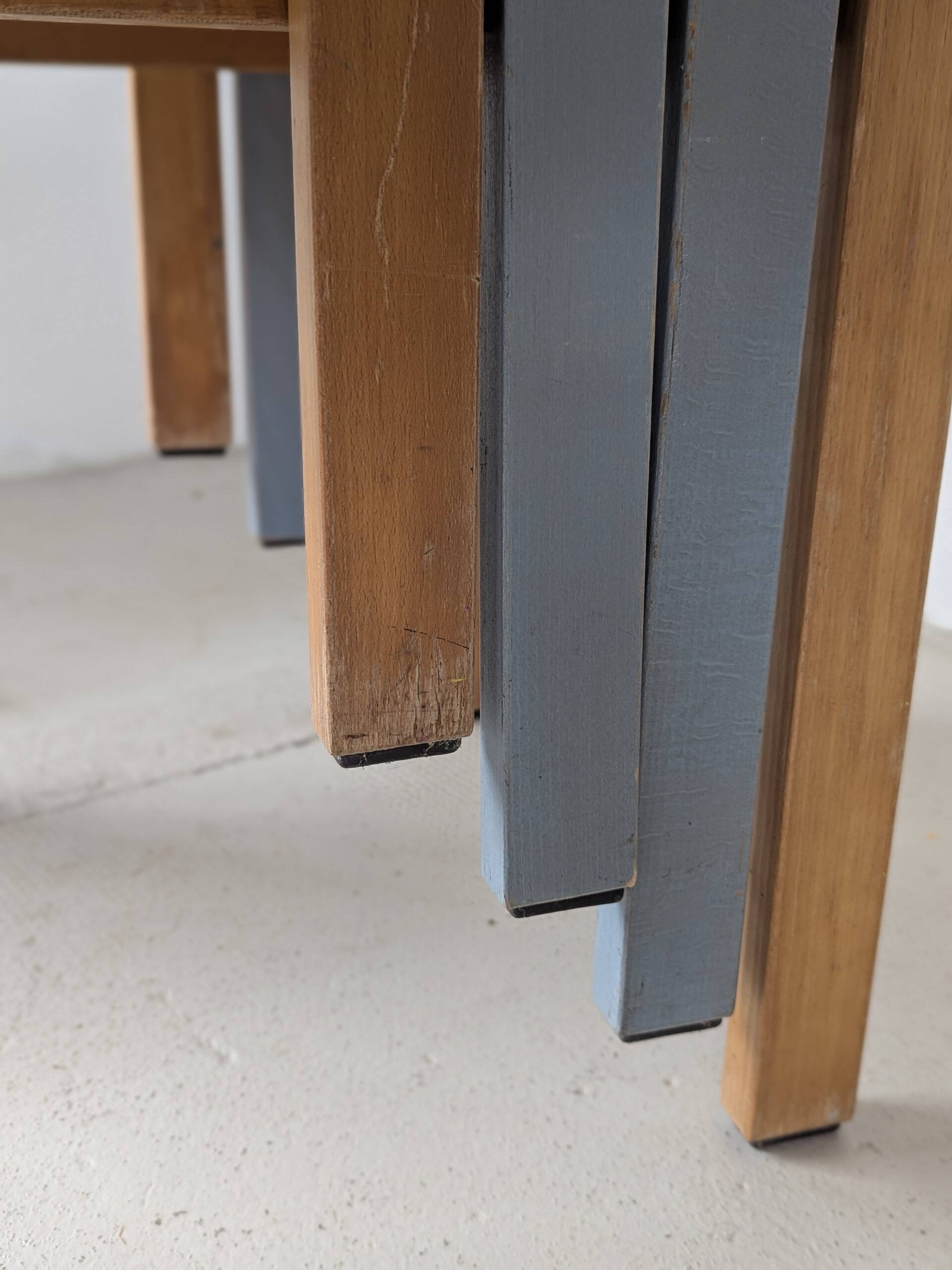 Set of 4 stackable chairs by Rainer Schell
