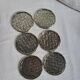 6 Coasters - Silver-plated coasters