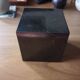 Paper press bookends cube black marble - 1970s
