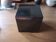 Paper press bookends cube black marble - 1970s