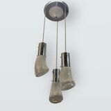 Mid-century murano glass pendant lights, 1970s, set of 2