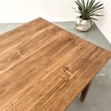 1950s farmhouse table, oak and pine