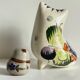 Duo HIBOUX Vintage ARTISANAL Ceramics