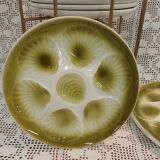 11 oyster plates + 1 Orchies Moulin des Loups dish