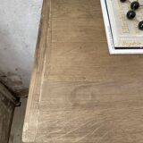 Enfilade meuble de métier chêne portes vitrées