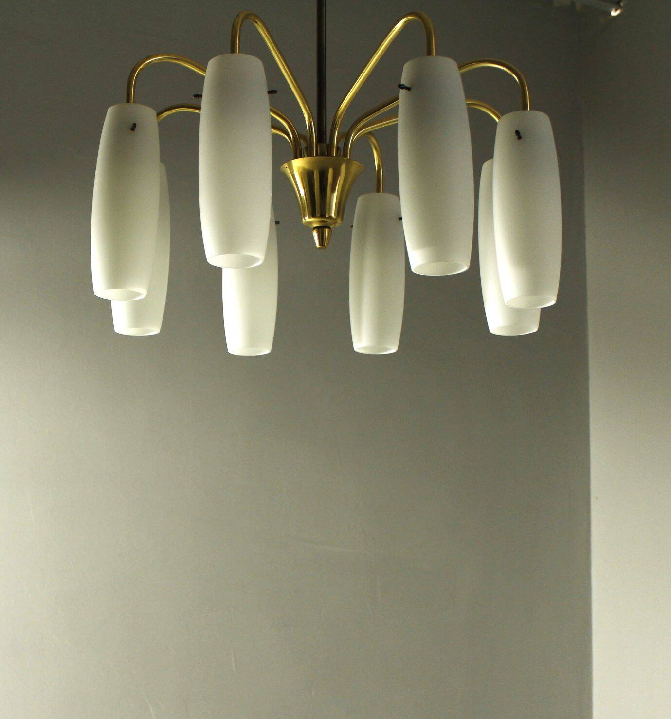 Lampe à Suspension en Laiton des Années 1960 provenant d'Autriche
