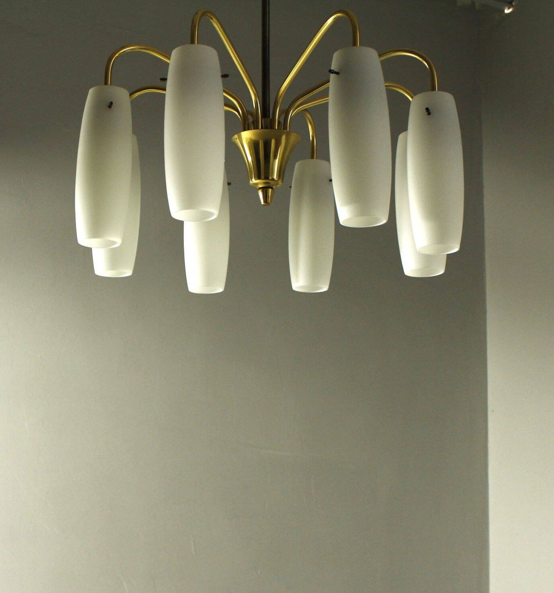 Lampe à Suspension en Laiton des Années 1960 provenant d'Autriche