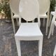 Lot de chaises Victoria Ghost blanches Philippe Starck pour Kartell