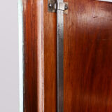 Turquoise Bauhaus three door wardrobe made in 1930s Czechia by Vichr a spol.