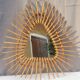 Vintage “rattan” wall mirror