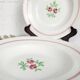 5 assiettes creuses Moulin des Loups Orchies - Deux Roses