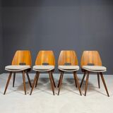Set of four Tatra dining chairs, Czechoslovakia, 1960s