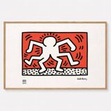 Keith Haring. Numbered colour silkscreen. 1990s.