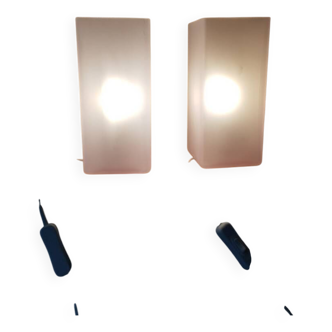 Duo of IKEA GRONO lamps – Light pink – Scandinavian design