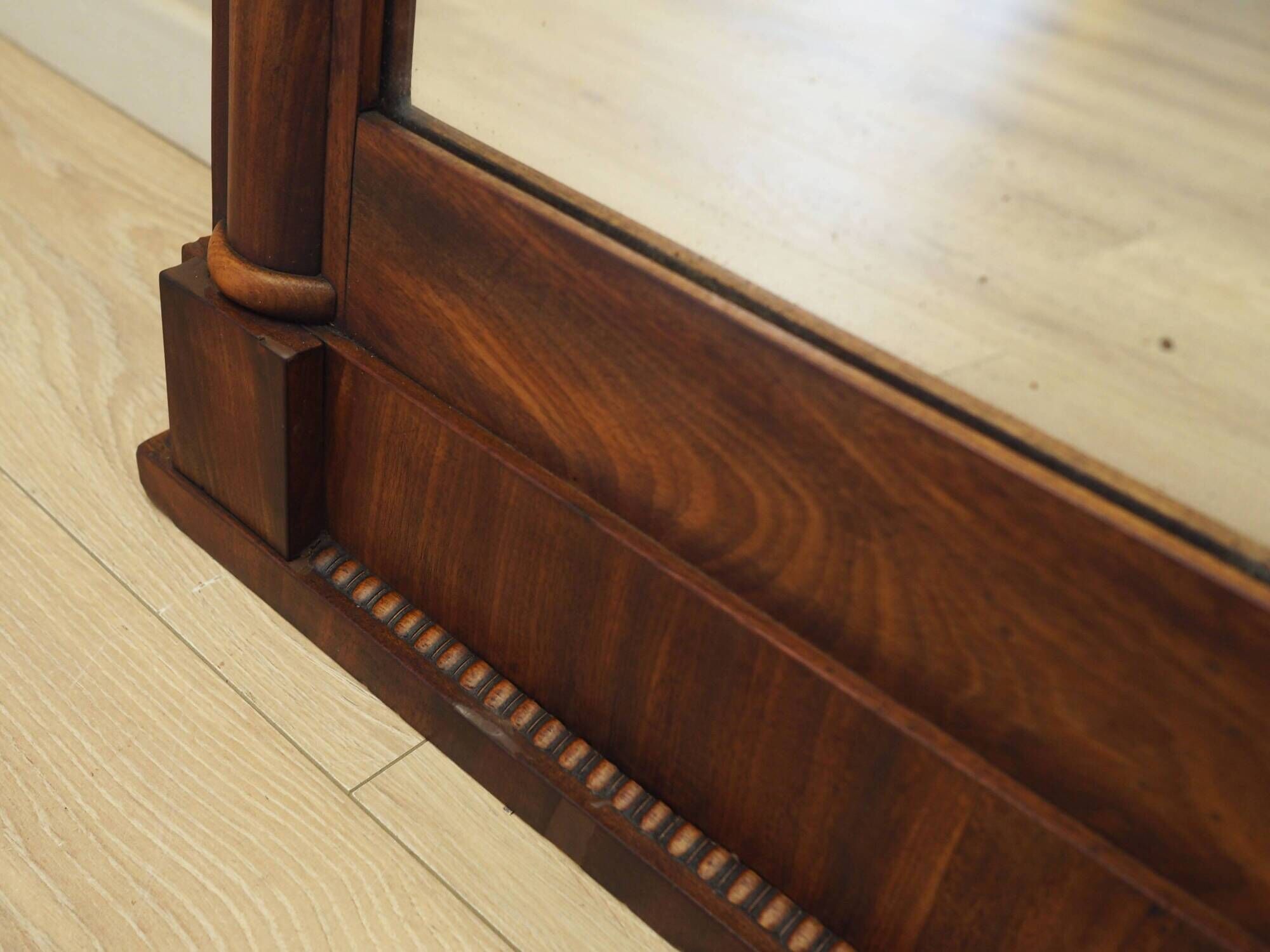 Mirror in wooden frame, Danish design, 1970s, production: Denmark