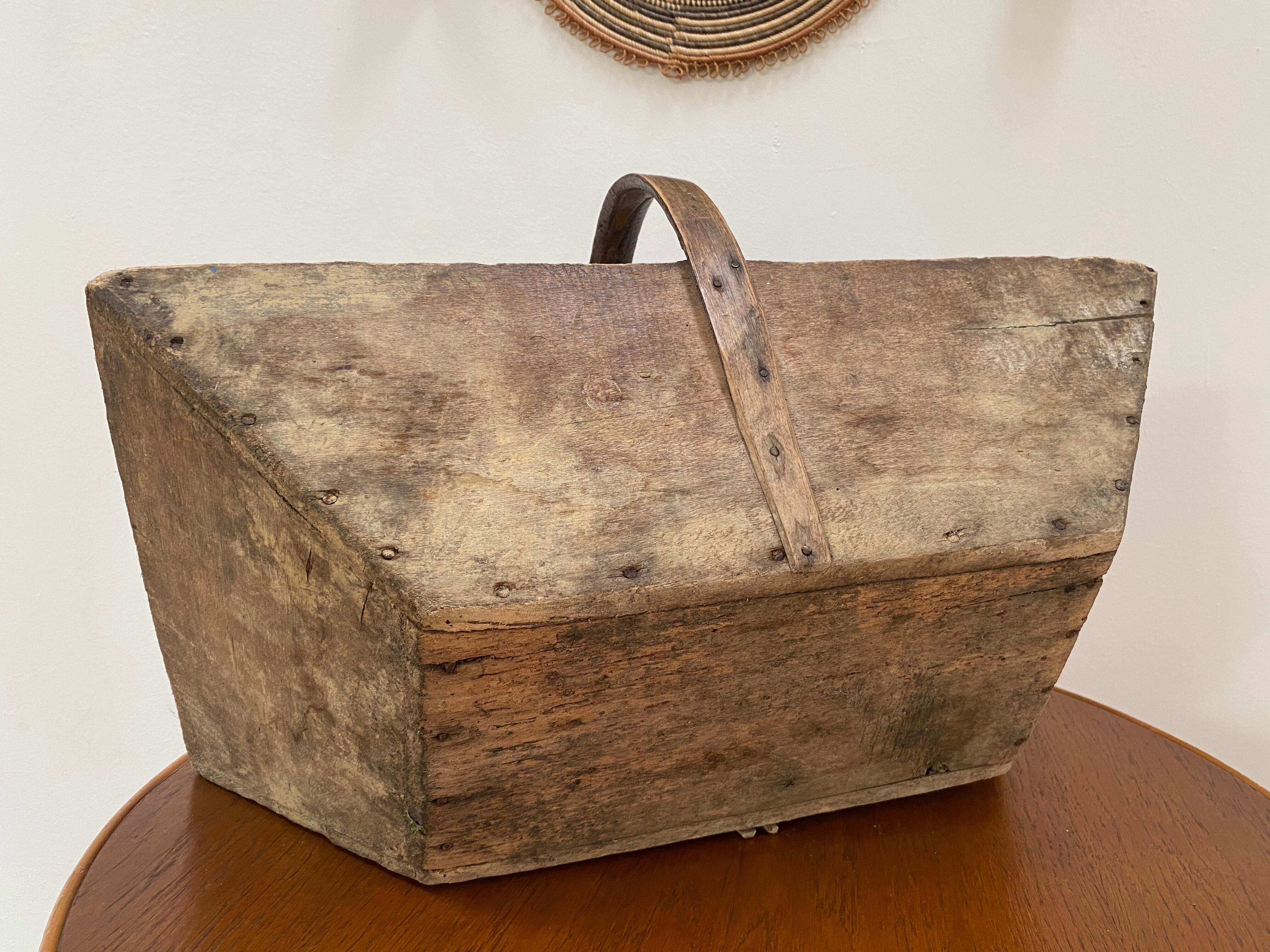 Wooden basket XL oléron fishing bucket