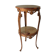 Table d'appoint en métal et marbre