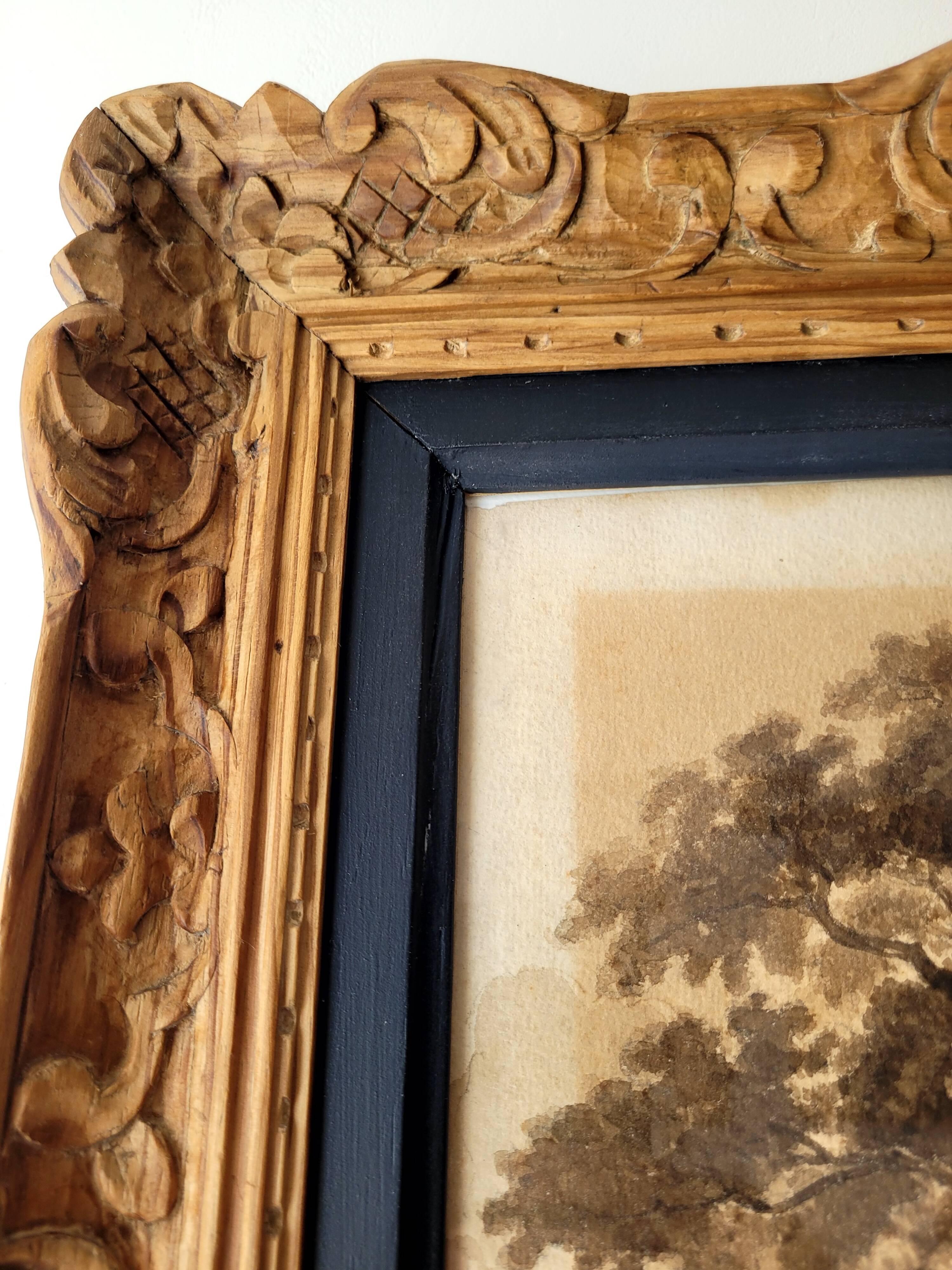 Forest landscape painting