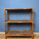 Etagère vintage en rotin naturel