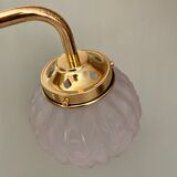 Vintage art deco glass globe elbow lamp