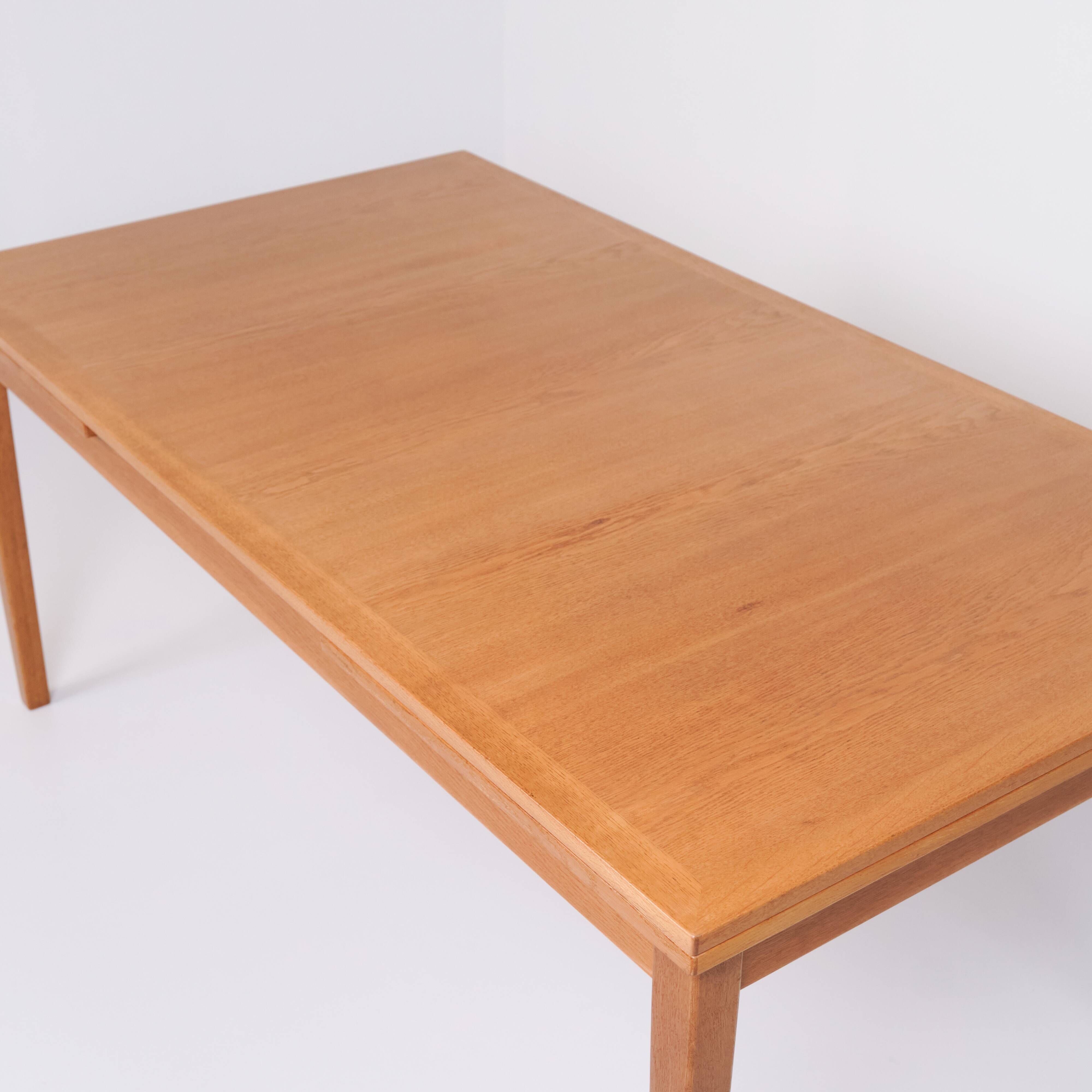 Dining table with extension - oak - Kai Winding - Slagelse Furniture Factory - 1960s