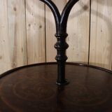 Thonet style curved wood bathroom cabinet