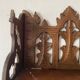 antique wall shelf gothic style openwork wood