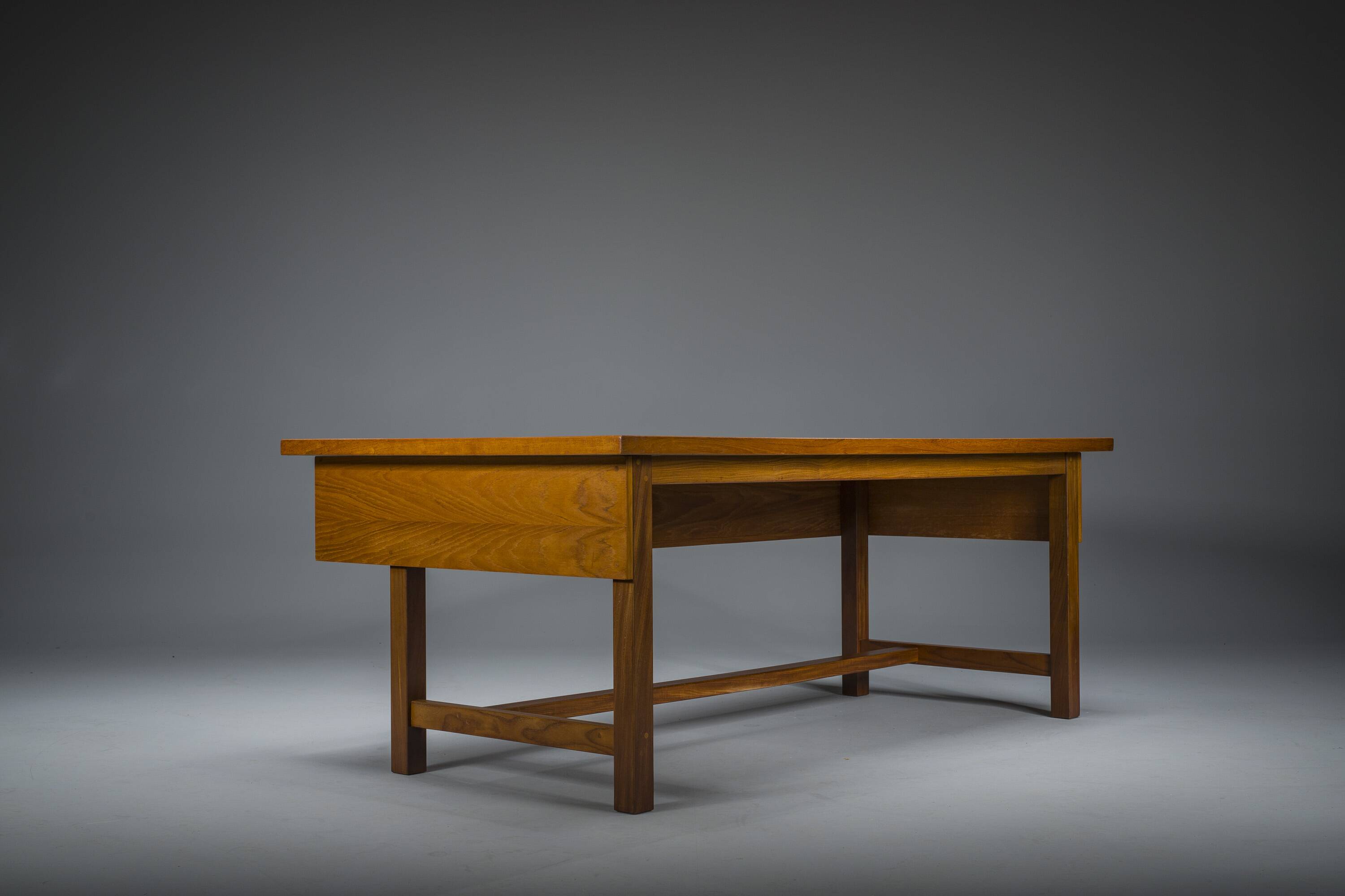 Swedish Freestanding Teak Architect Desk, 1960s