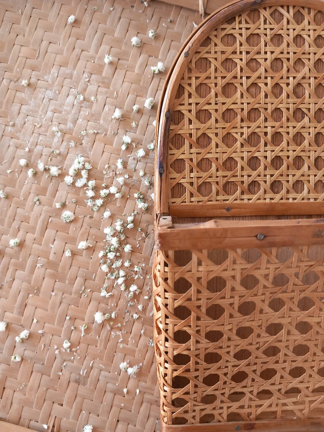 Cane mail holder to hang or place