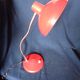 Vintage office lamp red design flexible old industrial art
