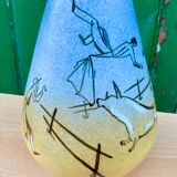 Ceramic vase - humorous -bullfighting -bullfighting