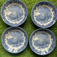 Set of 4 English deep plates by Churchill.
