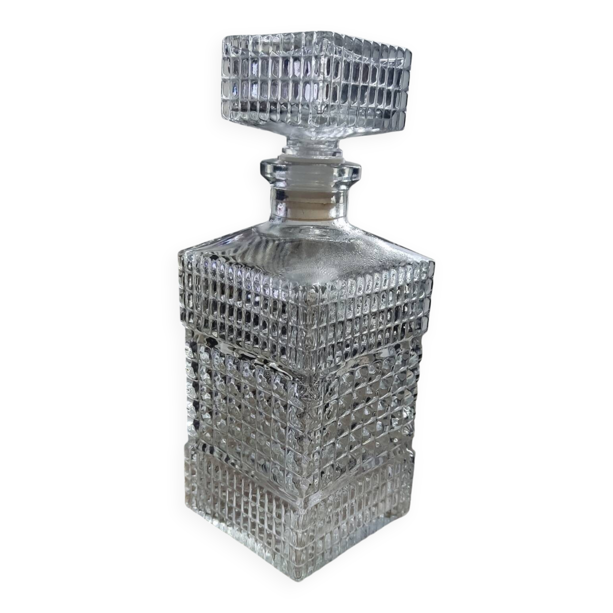 Large whisky decanter from France