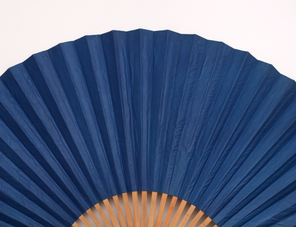 Éventail bleu - 86 x 156 cm