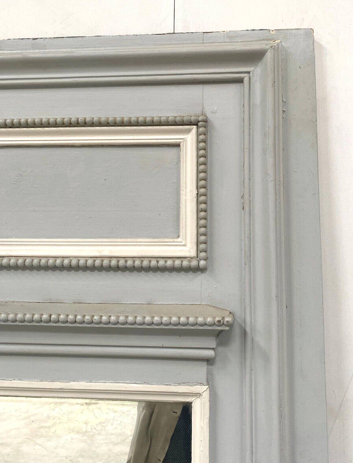 Louis XVI style trumeau in wood and patinated stucco 20th century